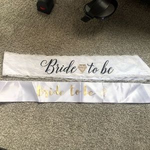 Two Bride to Be Sashes